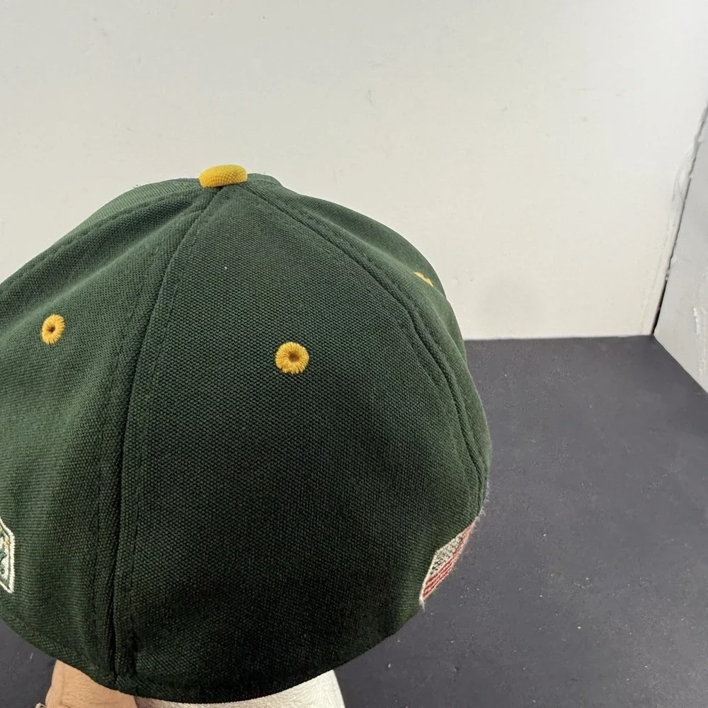 Green Bay Packers Game Pro by Gametek Fitted Hat Cap Size Medium